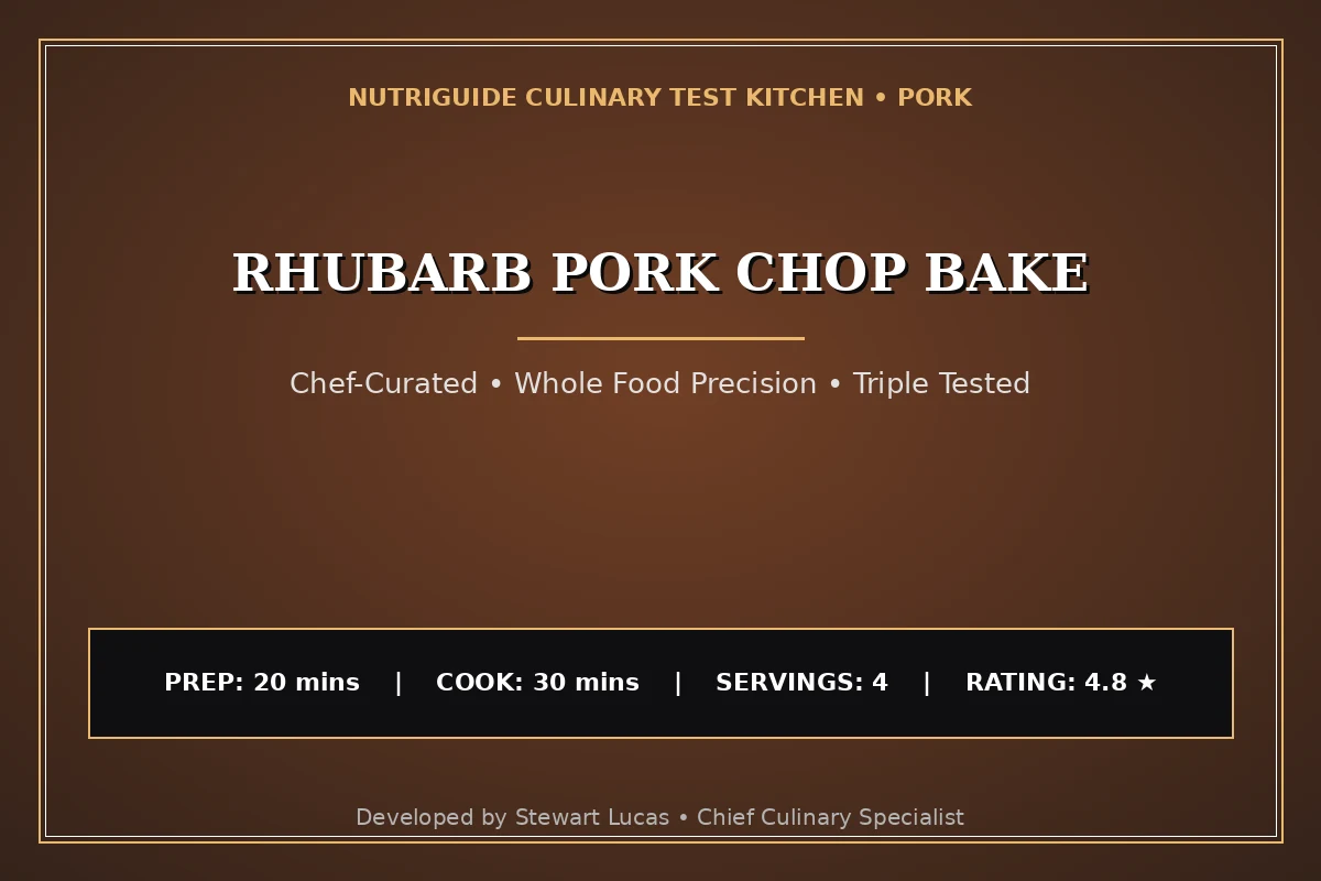 Rhubarb Pork Chop Bake