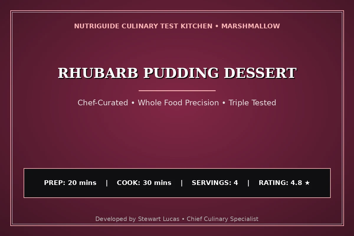 Rhubarb Pudding Dessert