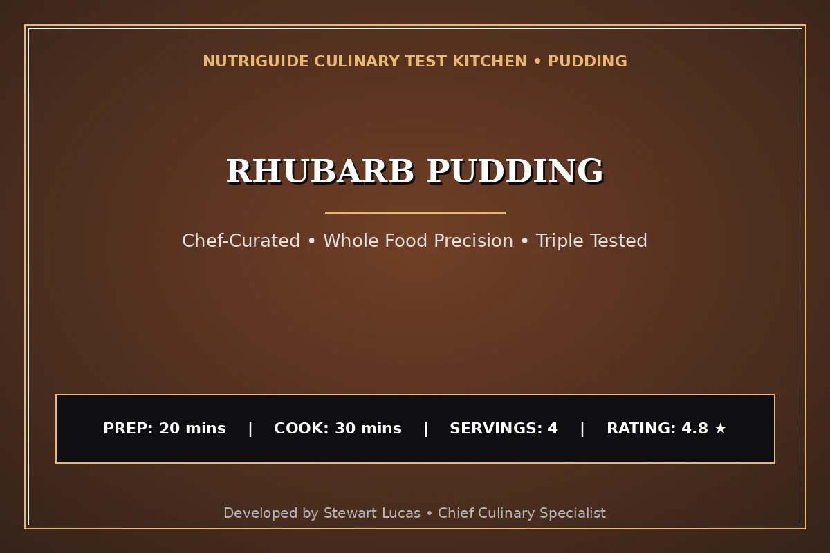 Rhubarb Pudding