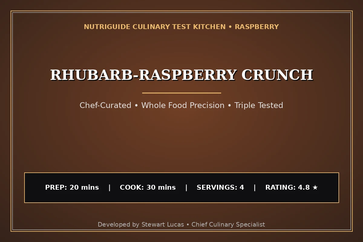 Rhubarb-Raspberry Crunch