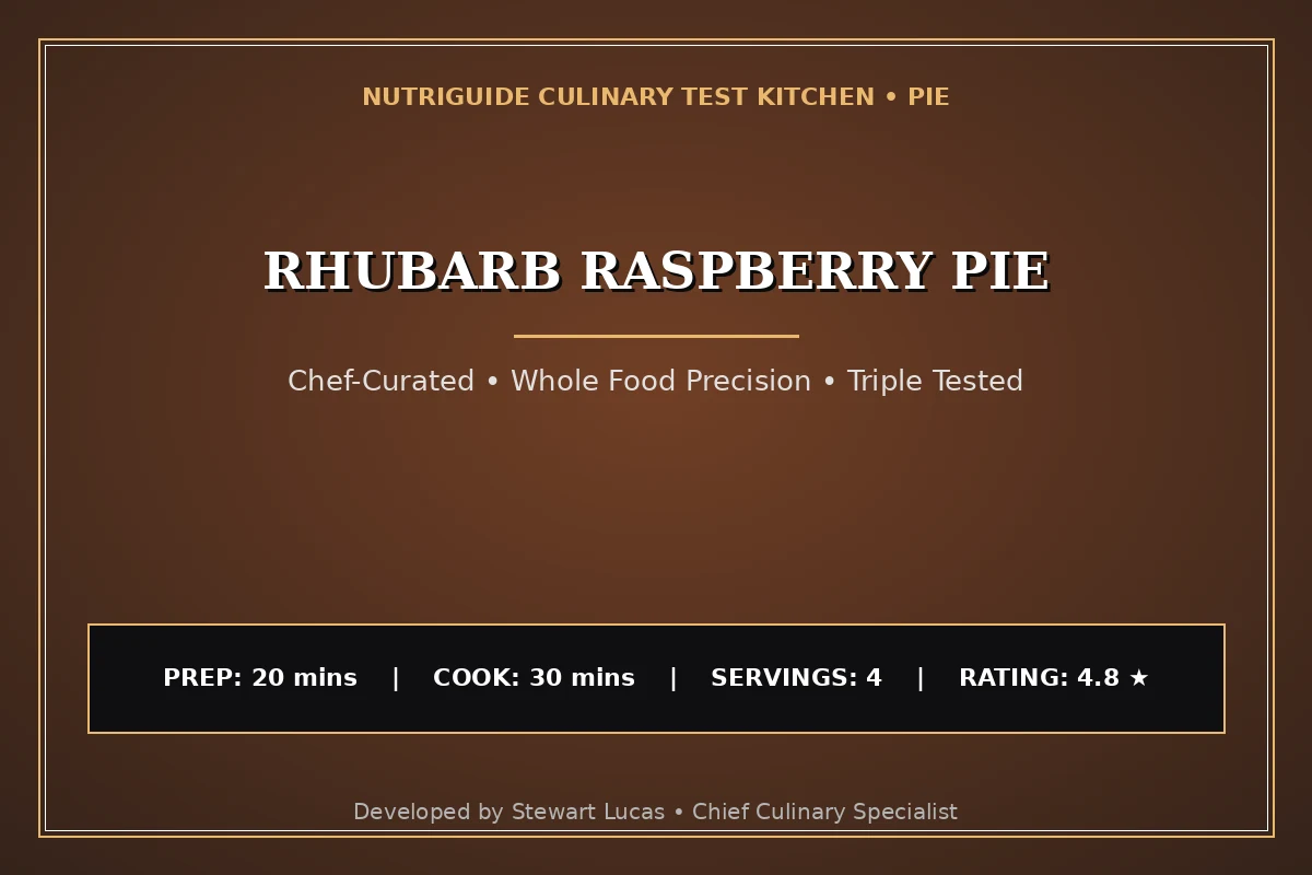 Rhubarb Raspberry Pie