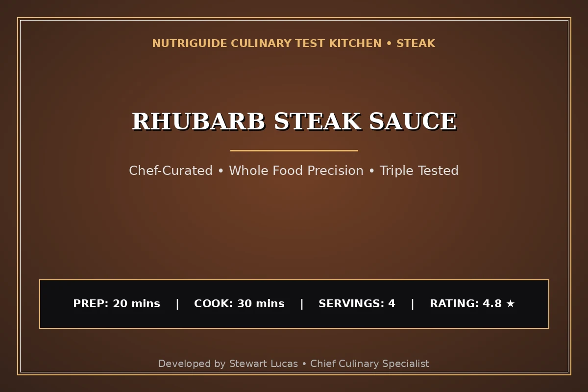 Rhubarb Steak Sauce