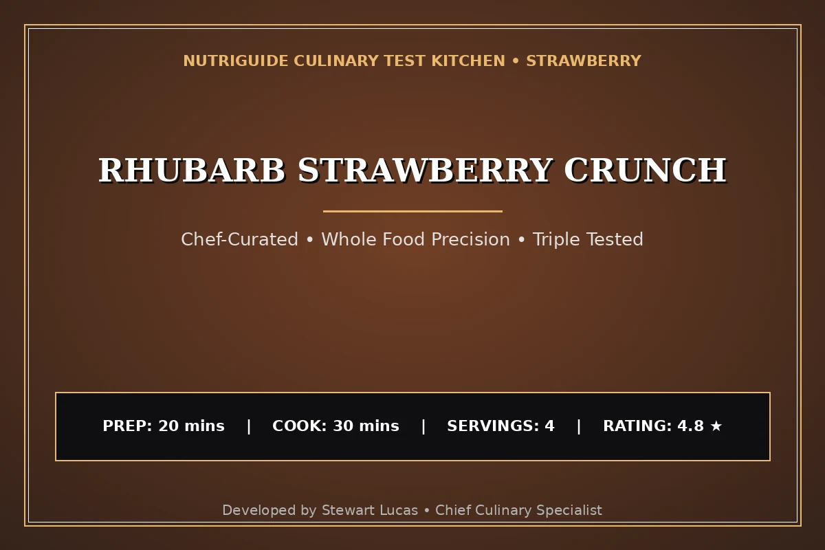 Rhubarb Strawberry Crunch
