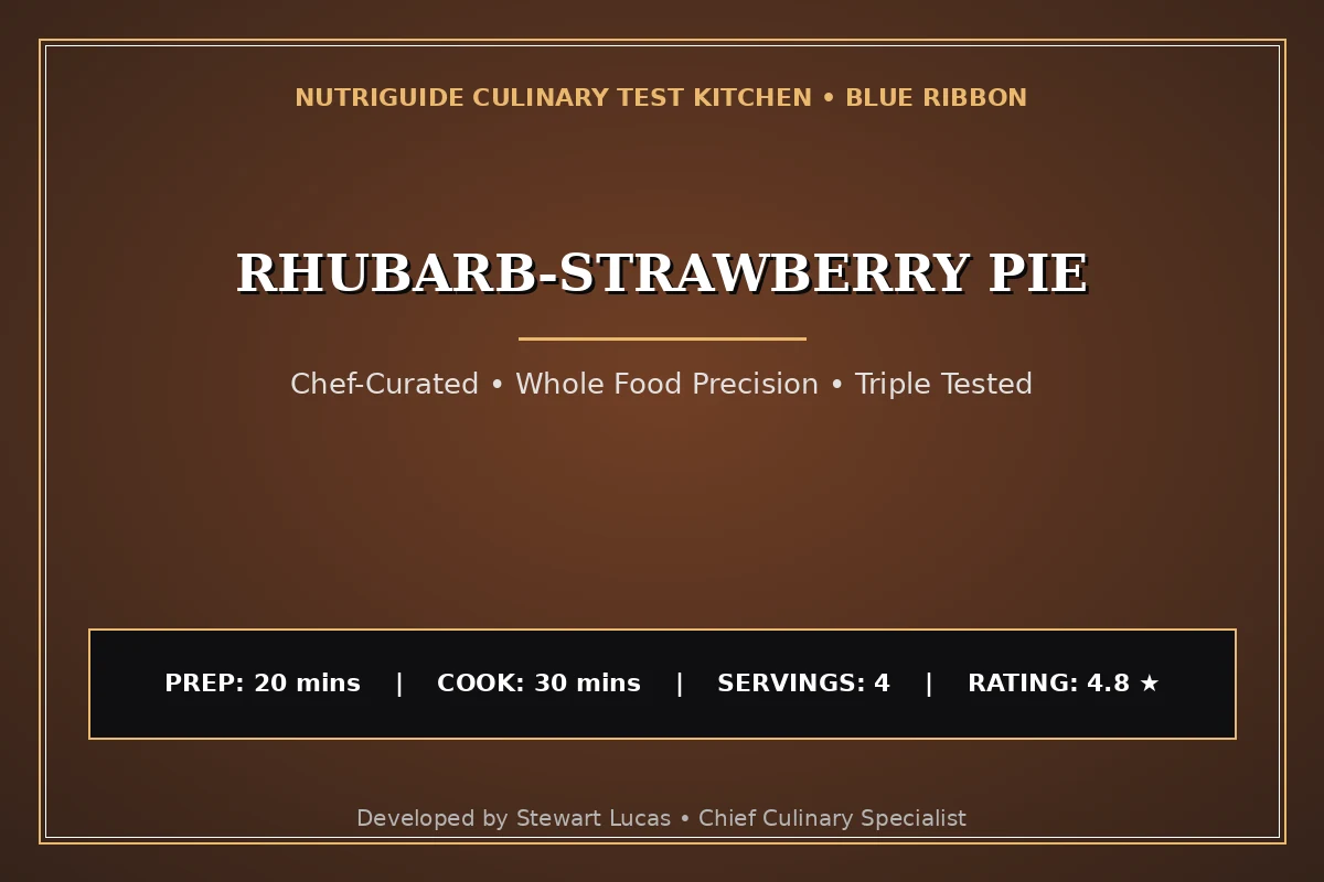 Rhubarb-Strawberry Pie