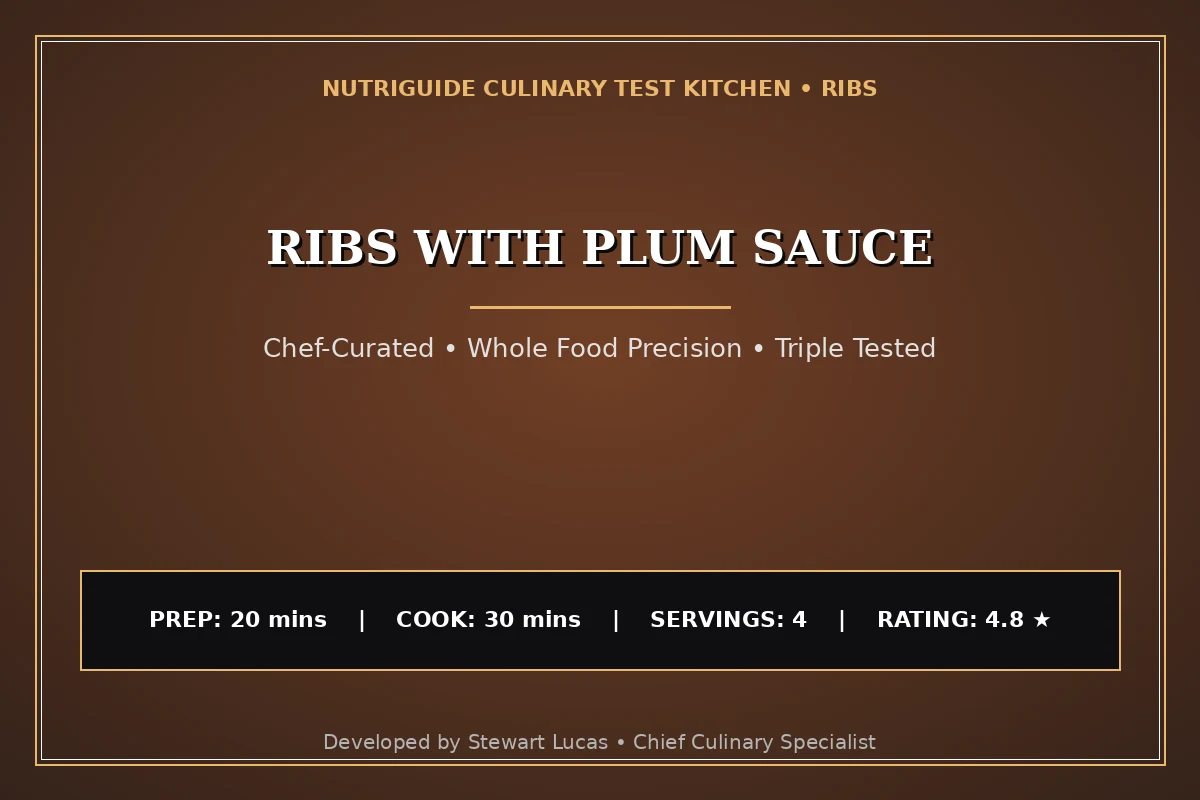 Ribs With Plum Sauce