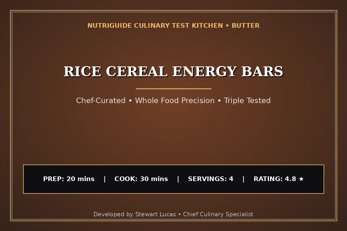 Rice Cereal Energy Bars