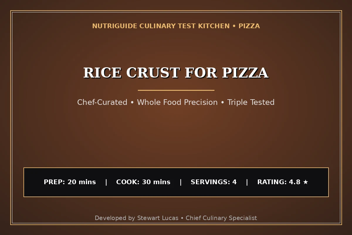Rice Crust For Pizza