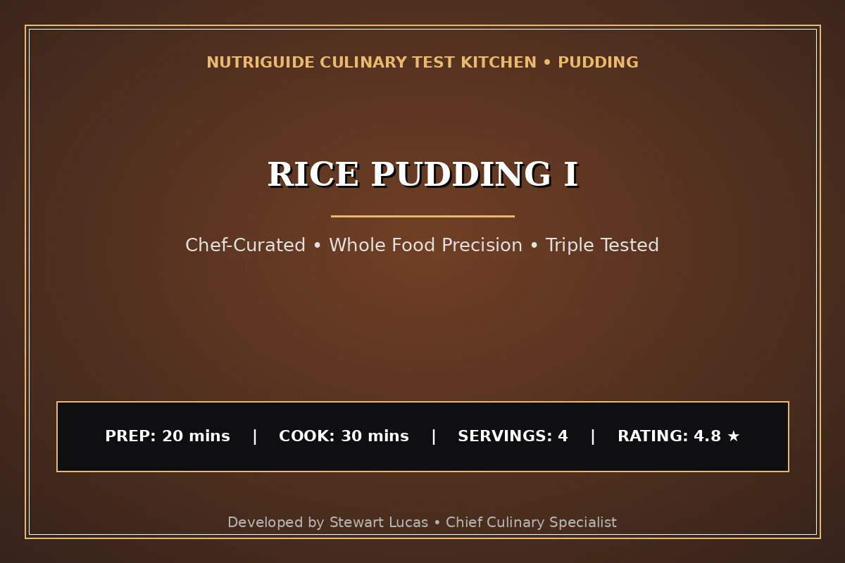 Rice Pudding I