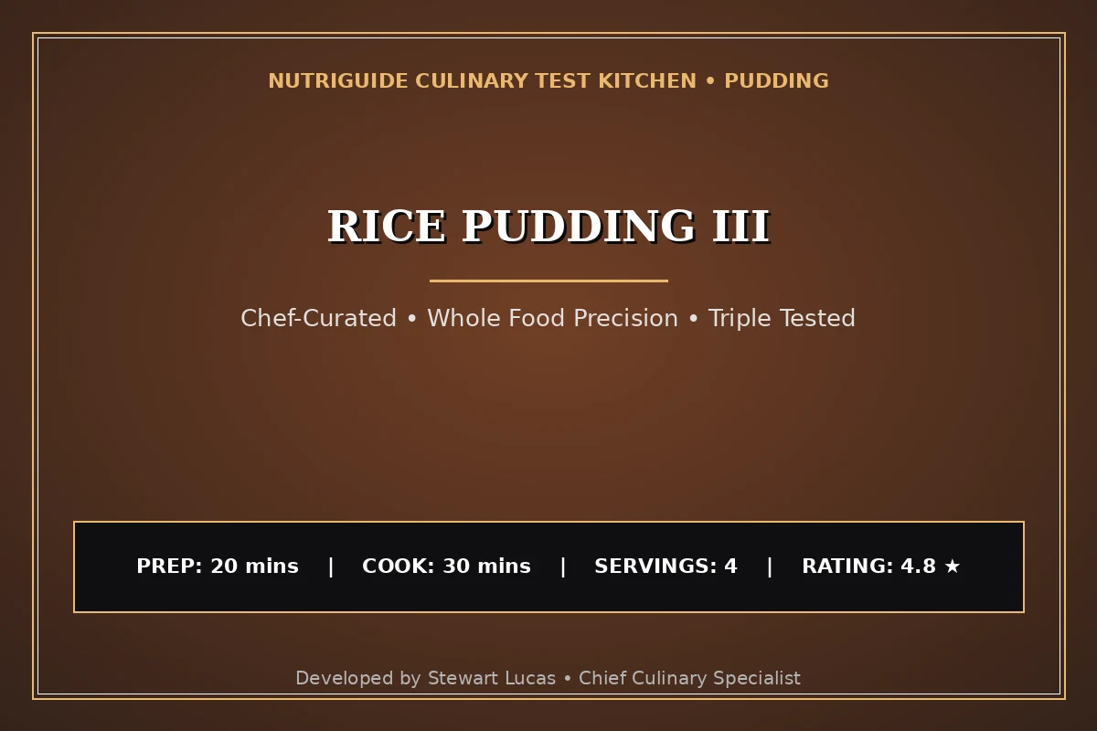Rice Pudding Iii