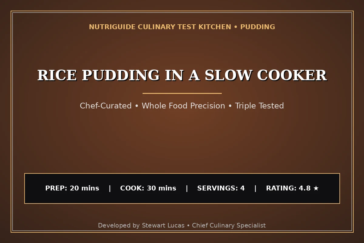 Rice Pudding In A Slow Cooker