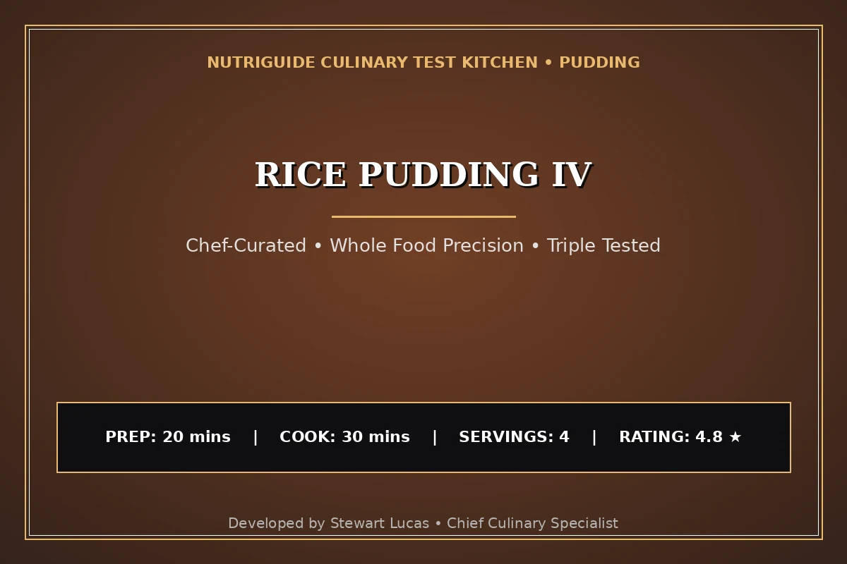 Rice Pudding Iv