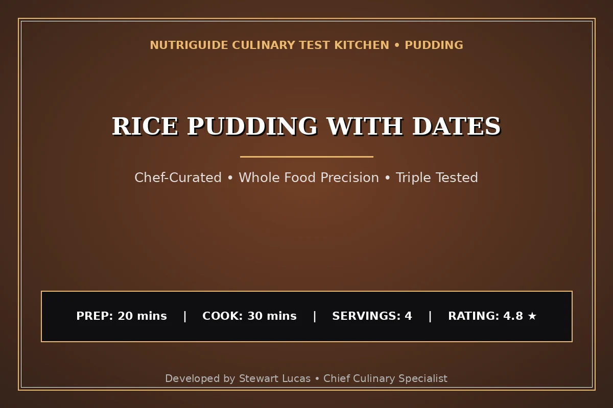 Rice Pudding With Dates
