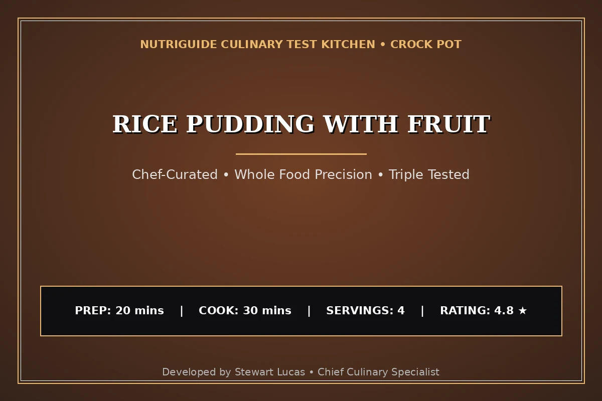 Rice Pudding With Fruit