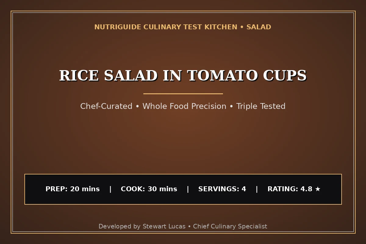 Rice Salad In Tomato Cups
