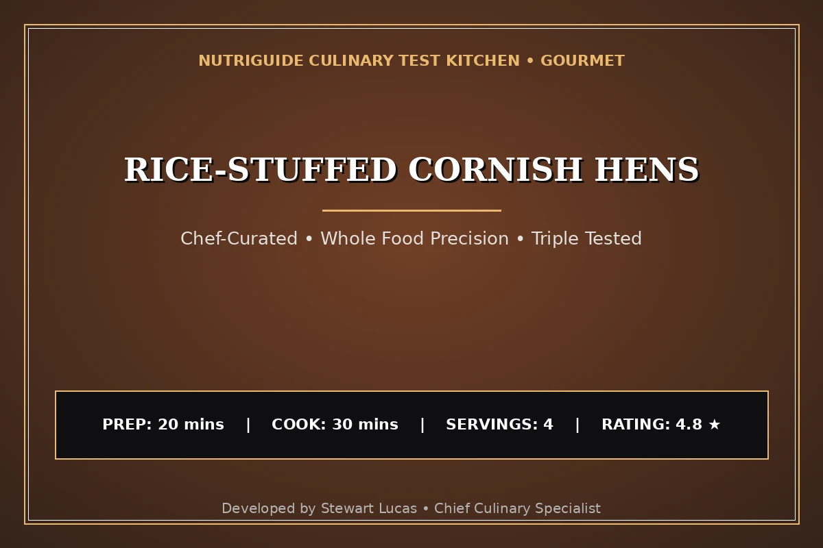 Rice-Stuffed Cornish Hens