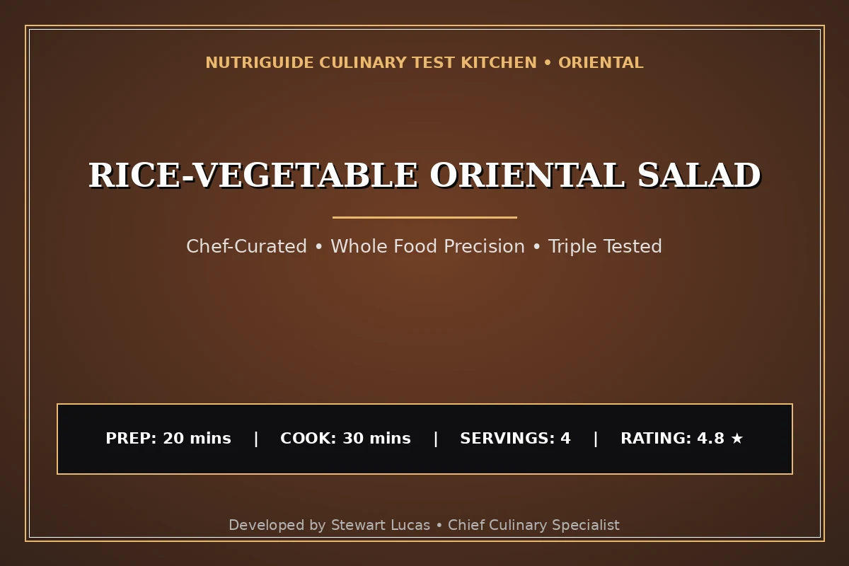Rice-Vegetable Oriental Salad