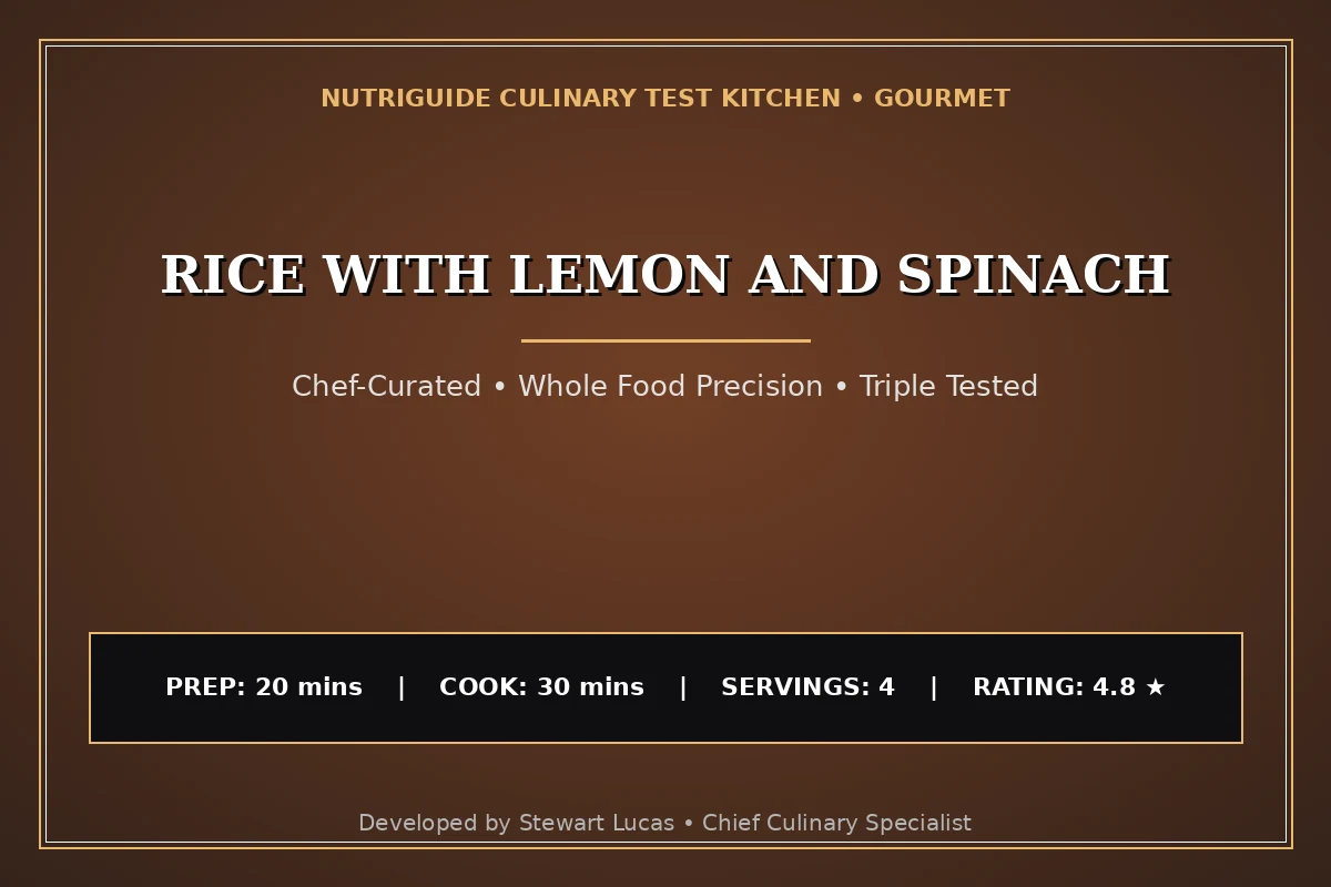 Rice With Lemon And Spinach
