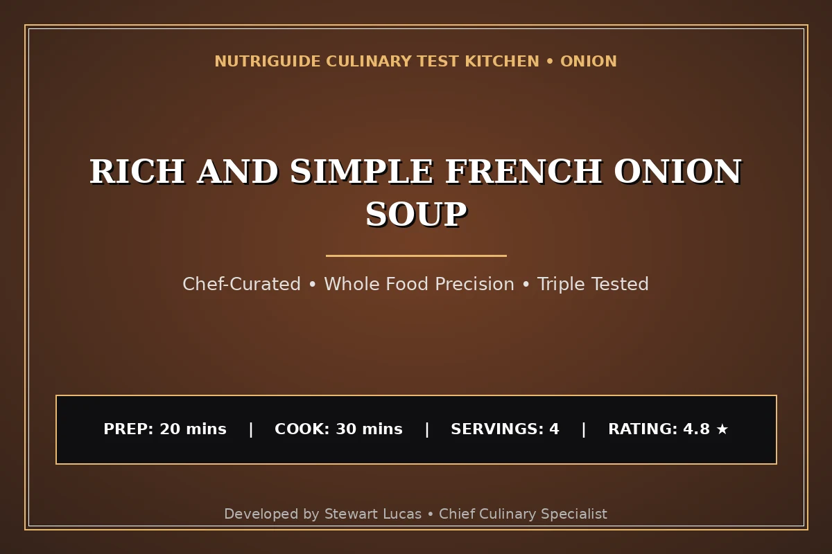 Rich And Simple French Onion Soup