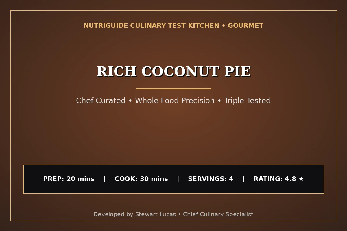 Rich Coconut Pie