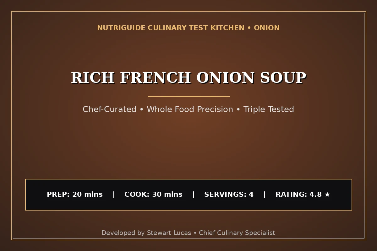 Rich French Onion Soup