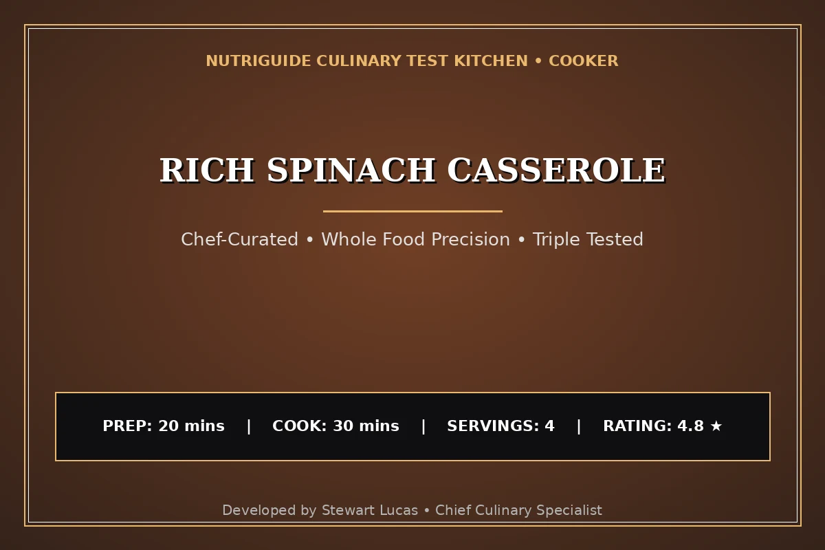 Rich Spinach Casserole