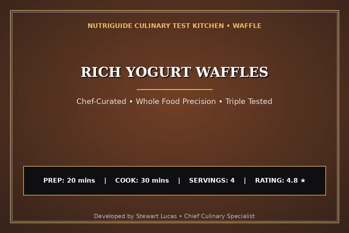 Rich Yogurt Waffles