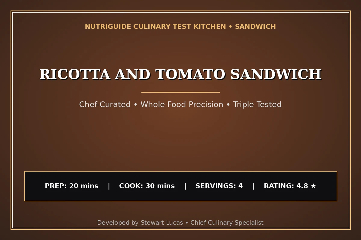 Ricotta And Tomato Sandwich