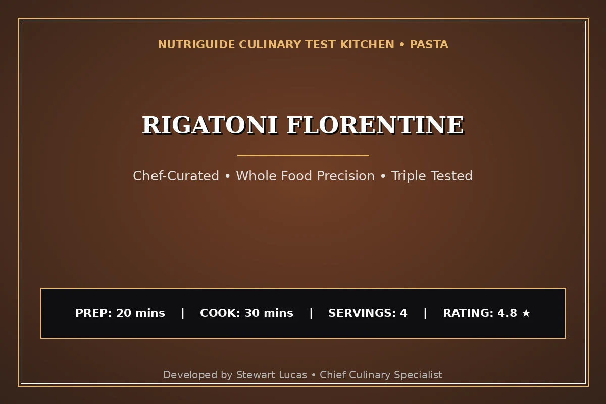 Rigatoni Florentine