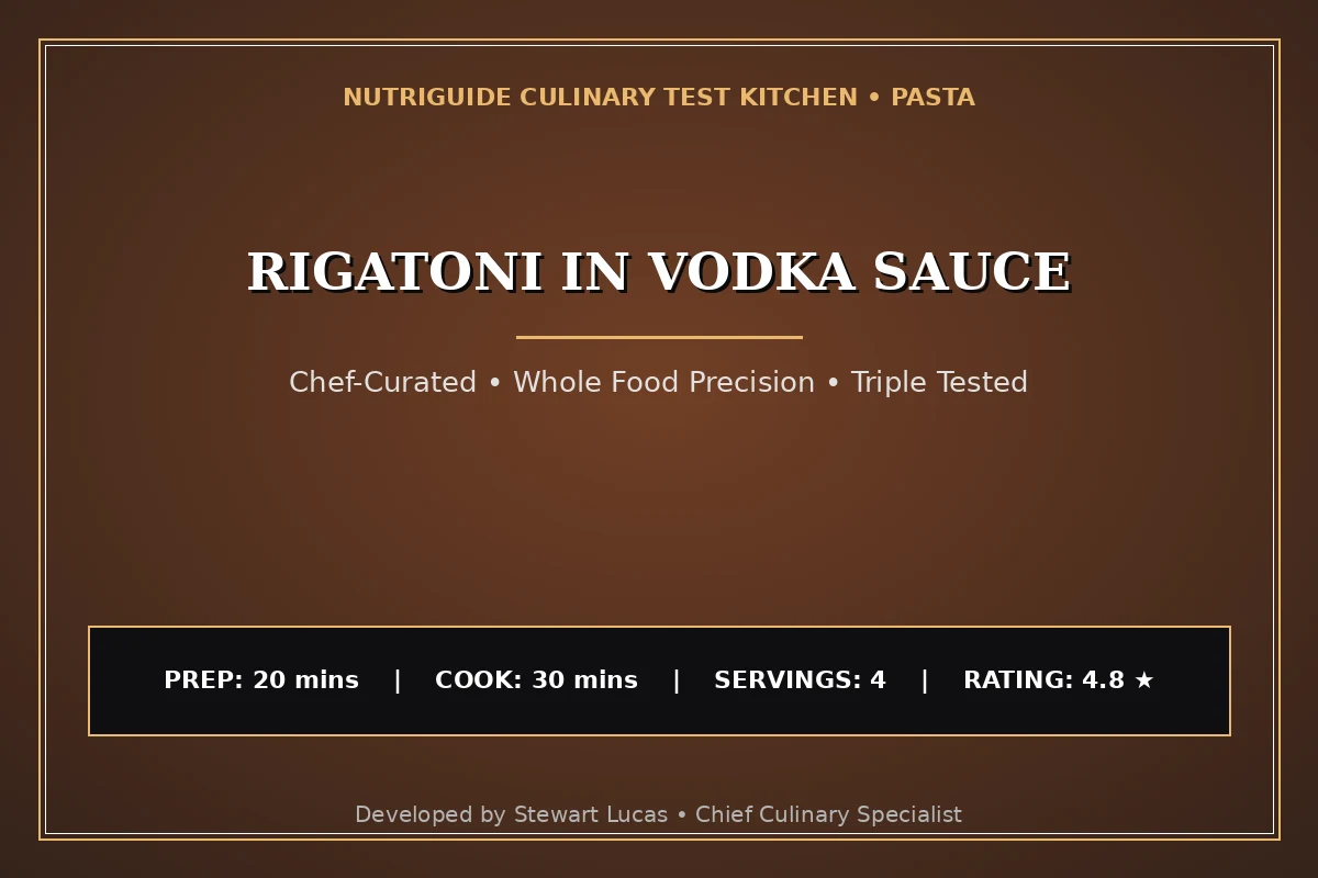Rigatoni In Vodka Sauce