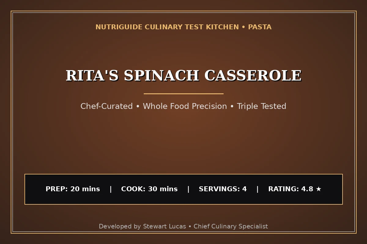 Rita'S Spinach Casserole