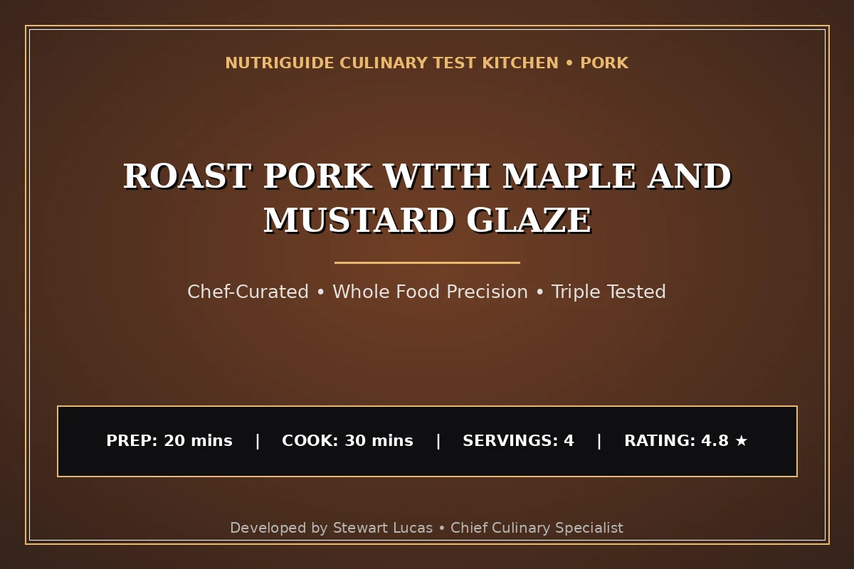 Roast Pork With Maple And Mustard Glaze