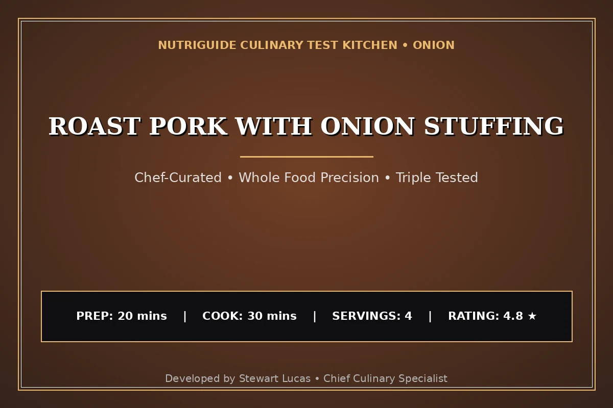 Roast Pork With Onion Stuffing