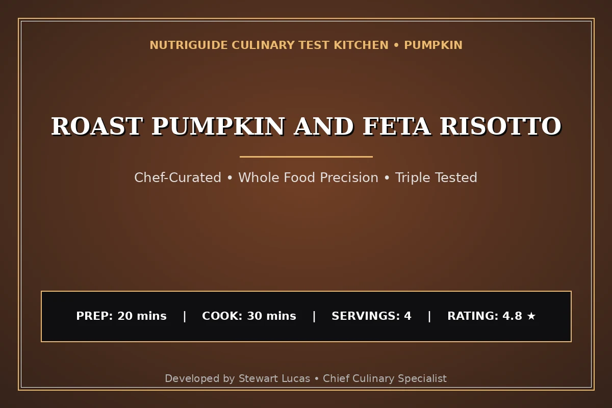 Roast Pumpkin And Feta Risotto