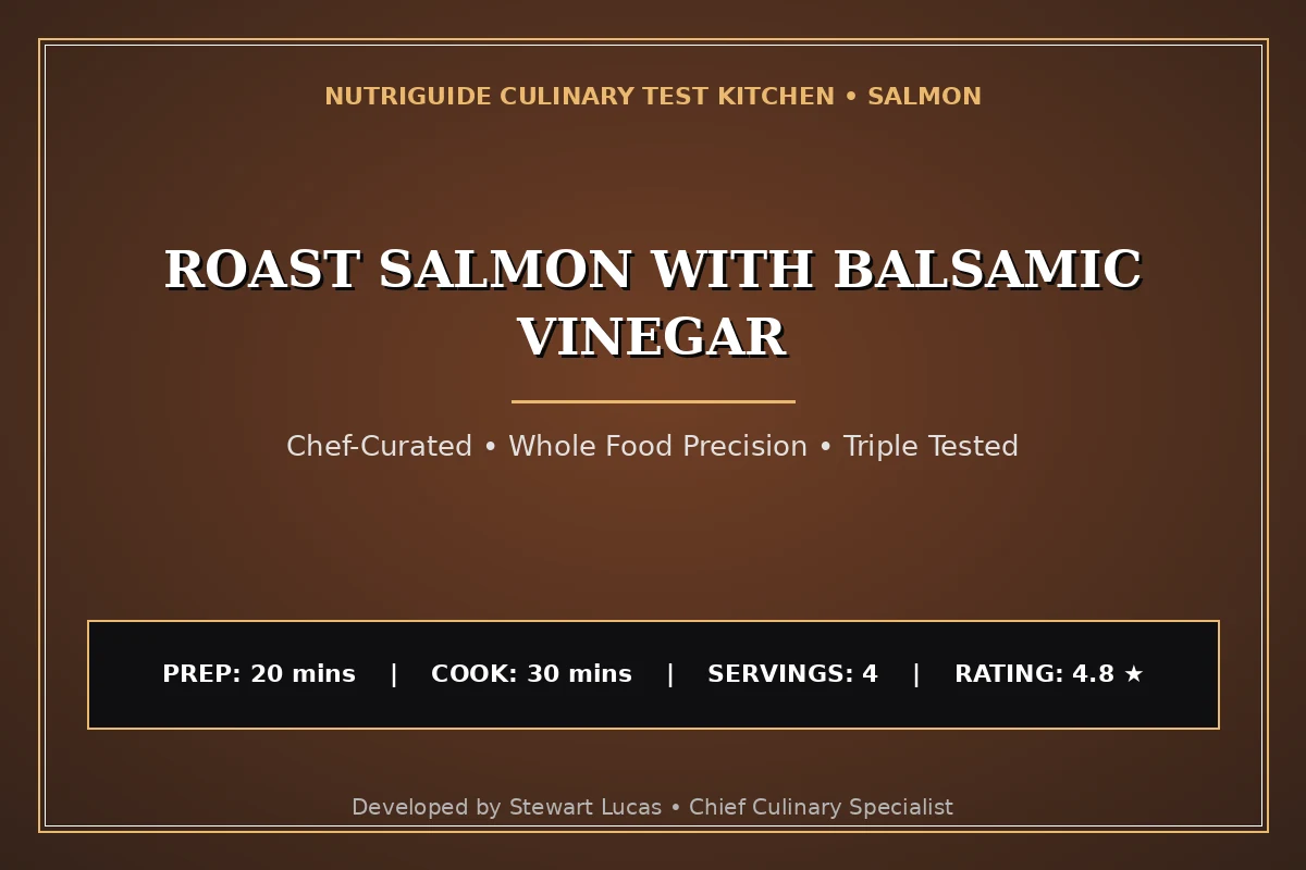 Roast Salmon With Balsamic Vinegar