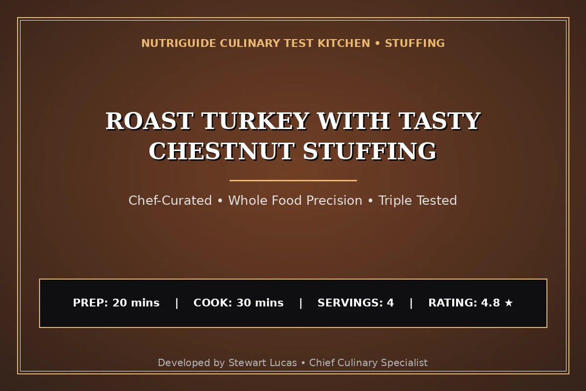 Roast Turkey With Tasty Chestnut Stuffing
