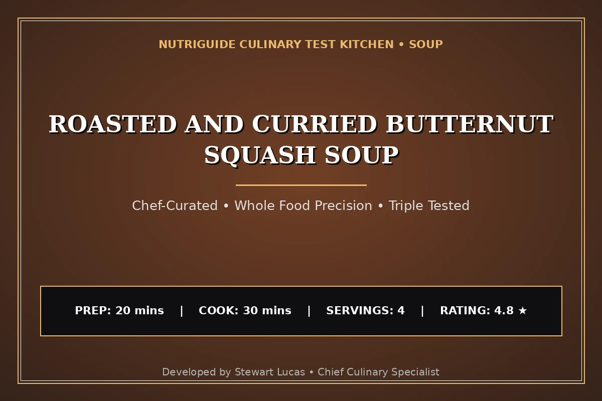Roasted And Curried Butternut Squash Soup
