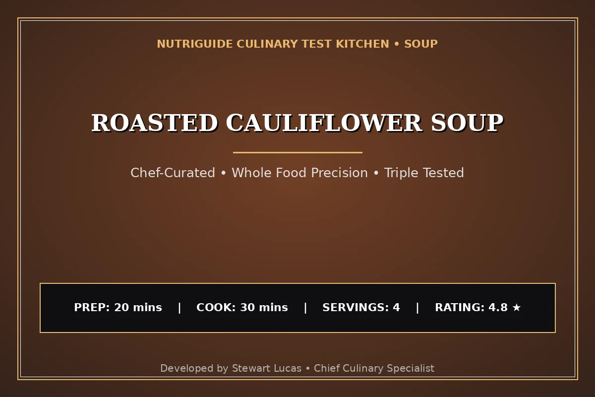 Roasted Cauliflower Soup