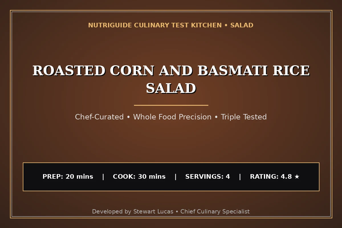 Roasted Corn And Basmati Rice Salad