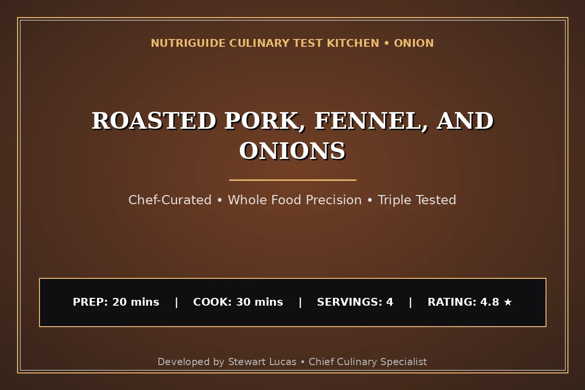 Roasted Pork, Fennel, And Onions