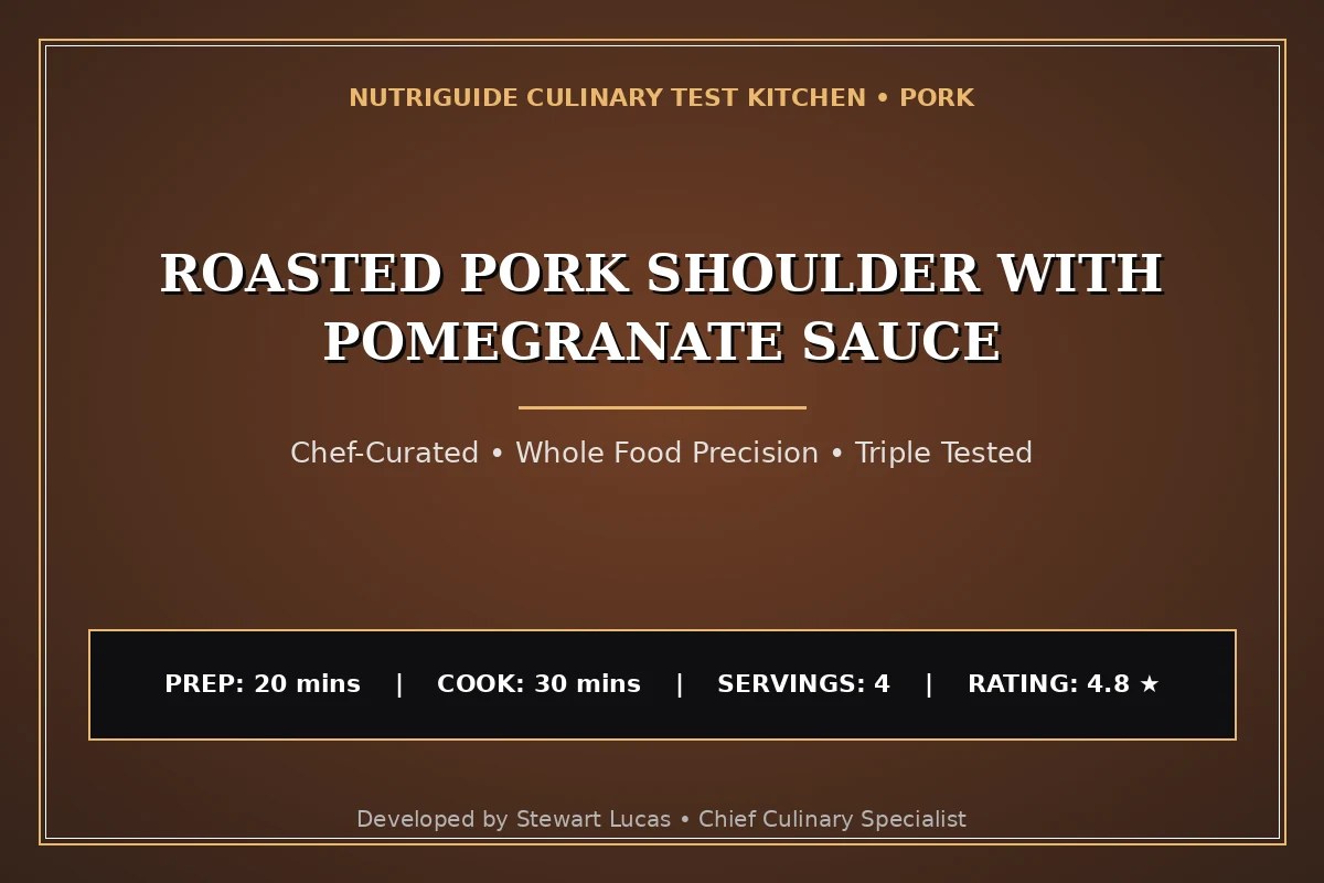 Roasted Pork Shoulder With Pomegranate Sauce