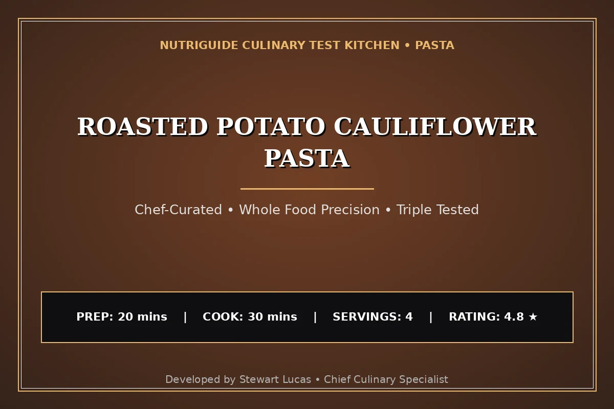 Roasted Potato Cauliflower Pasta