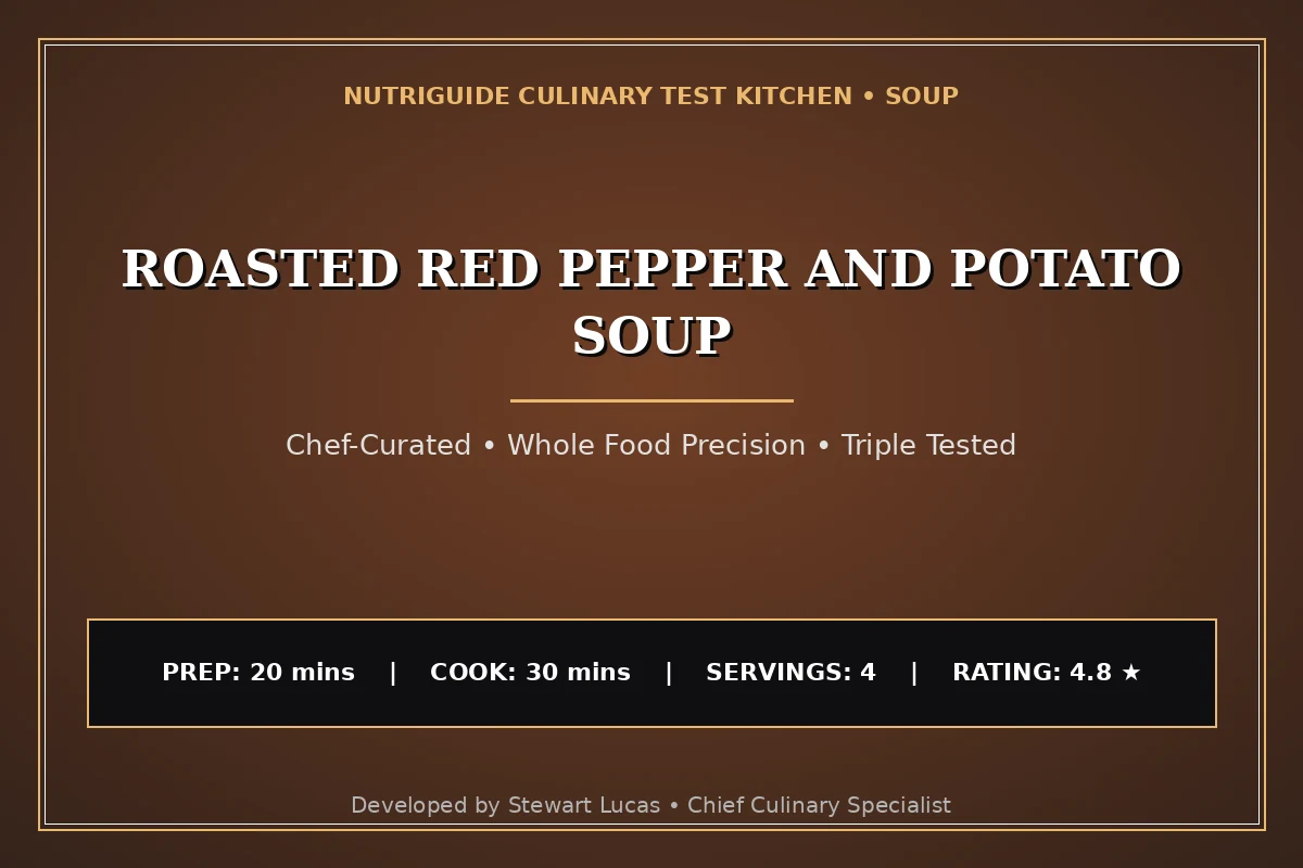 Roasted Red Pepper And Potato Soup