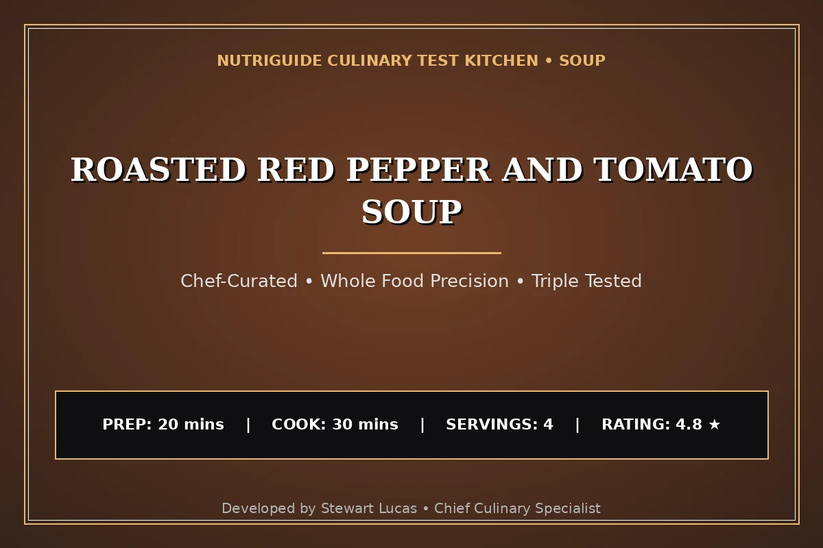 Roasted Red Pepper And Tomato Soup