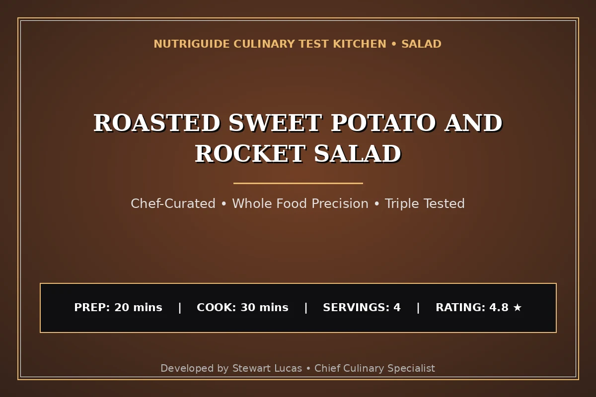 Roasted Sweet Potato And Rocket Salad