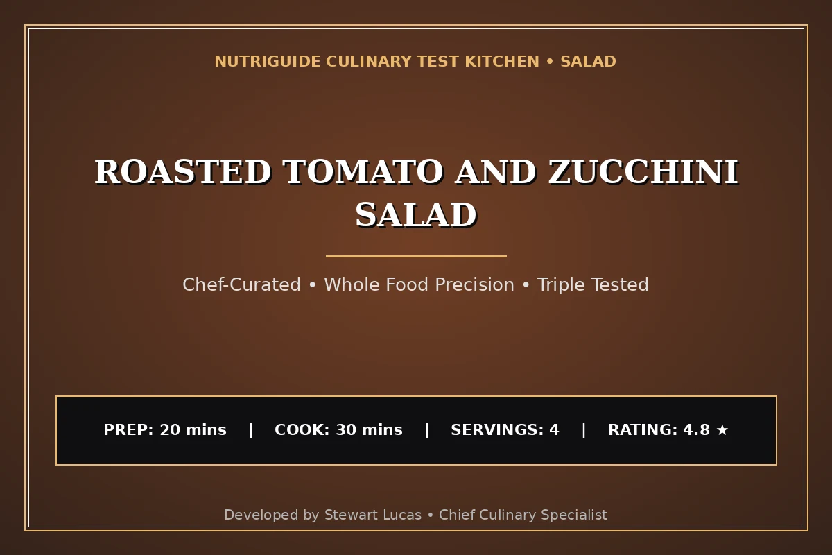 Roasted Tomato And Zucchini Salad