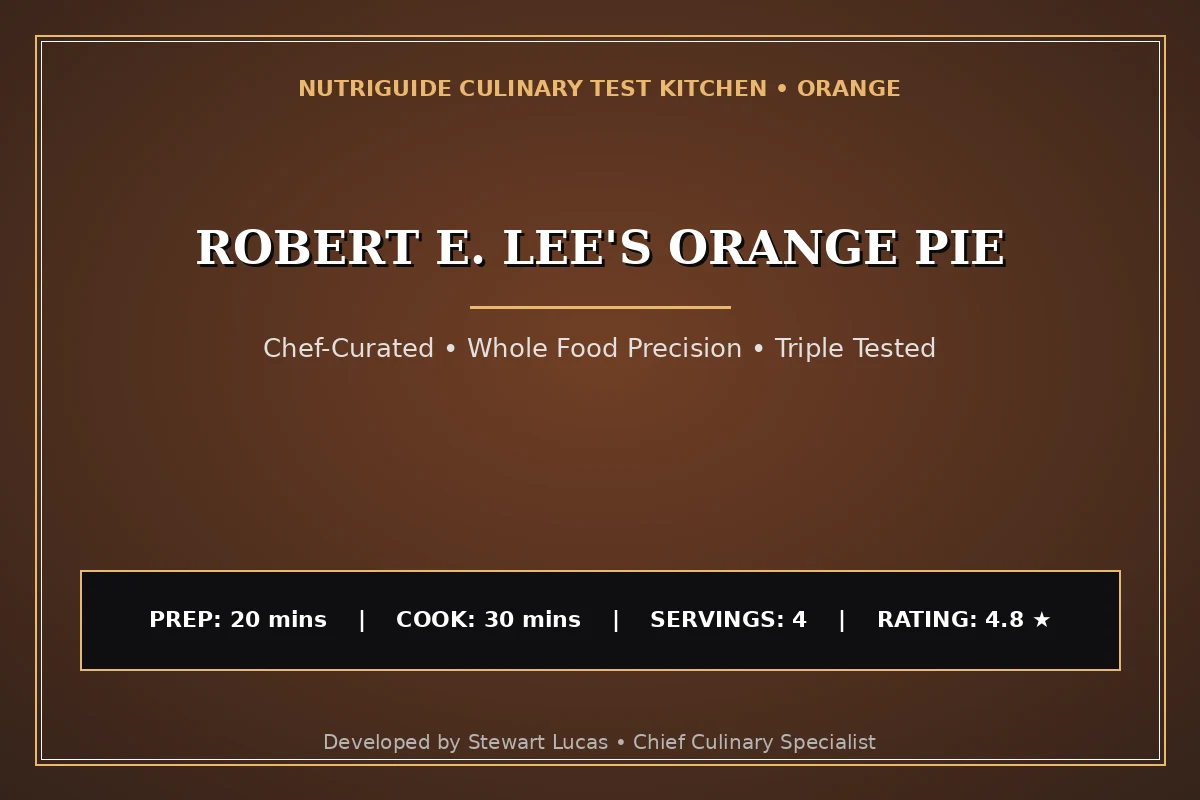 Robert E. Lee'S Orange Pie