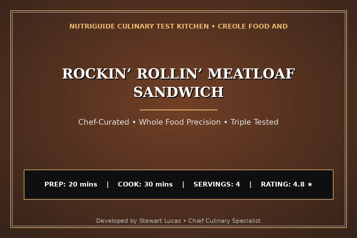 Rockin’ Rollin’ Meatloaf Sandwich