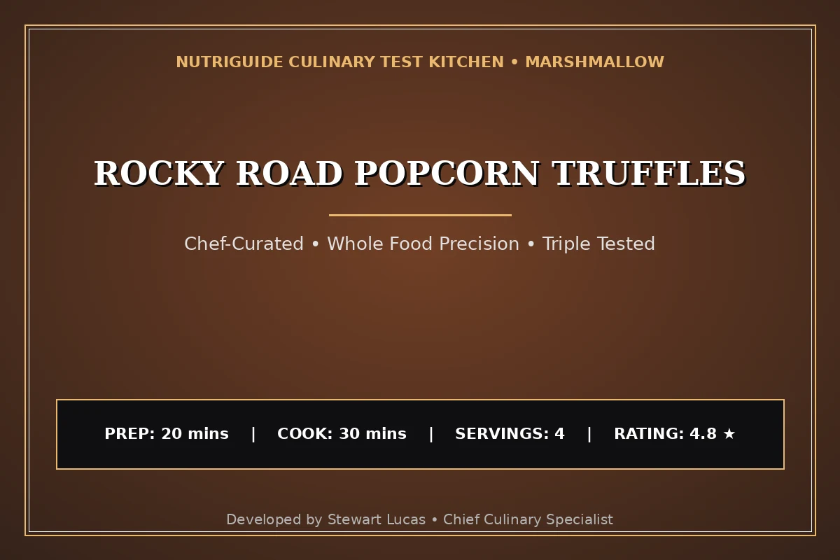 Rocky Road Popcorn Truffles
