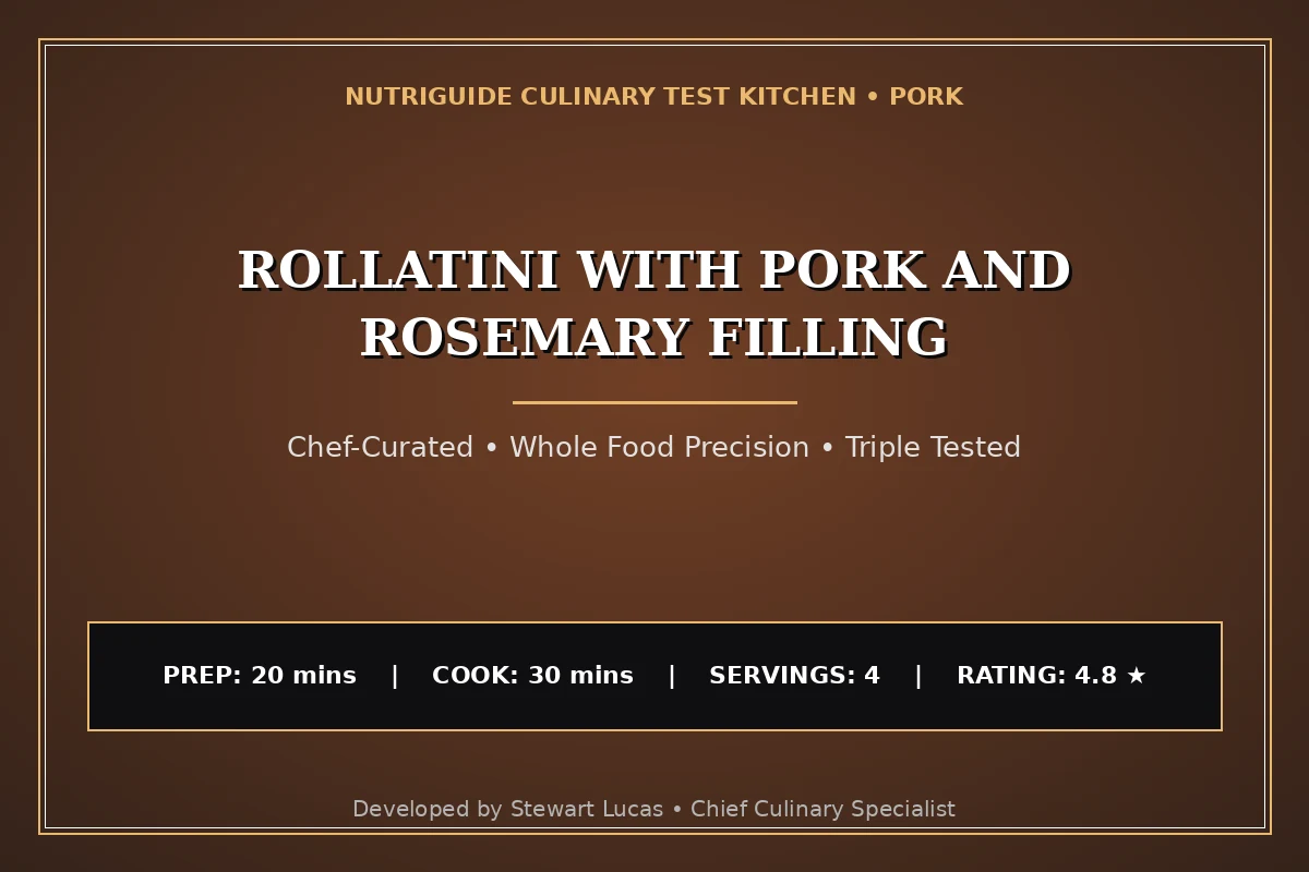 Rollatini With Pork And Rosemary Filling