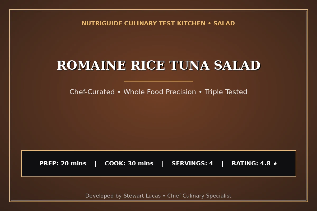 Romaine Rice Tuna Salad